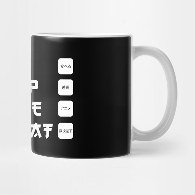 Eat Sleep Anime Repeat by Monosshop